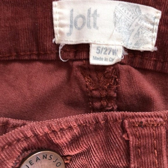 Burgundy skinny corduroy pants - Picture 2 of 5